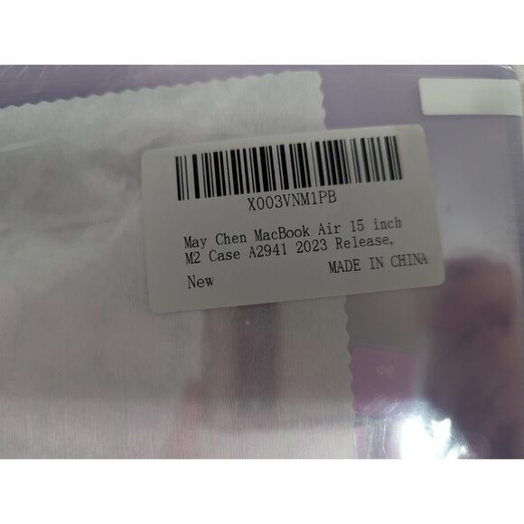 May Chen MacBook Air 15 Inch M2 Case Violet Protective Keyboard Cover - Picture 3 of 6
